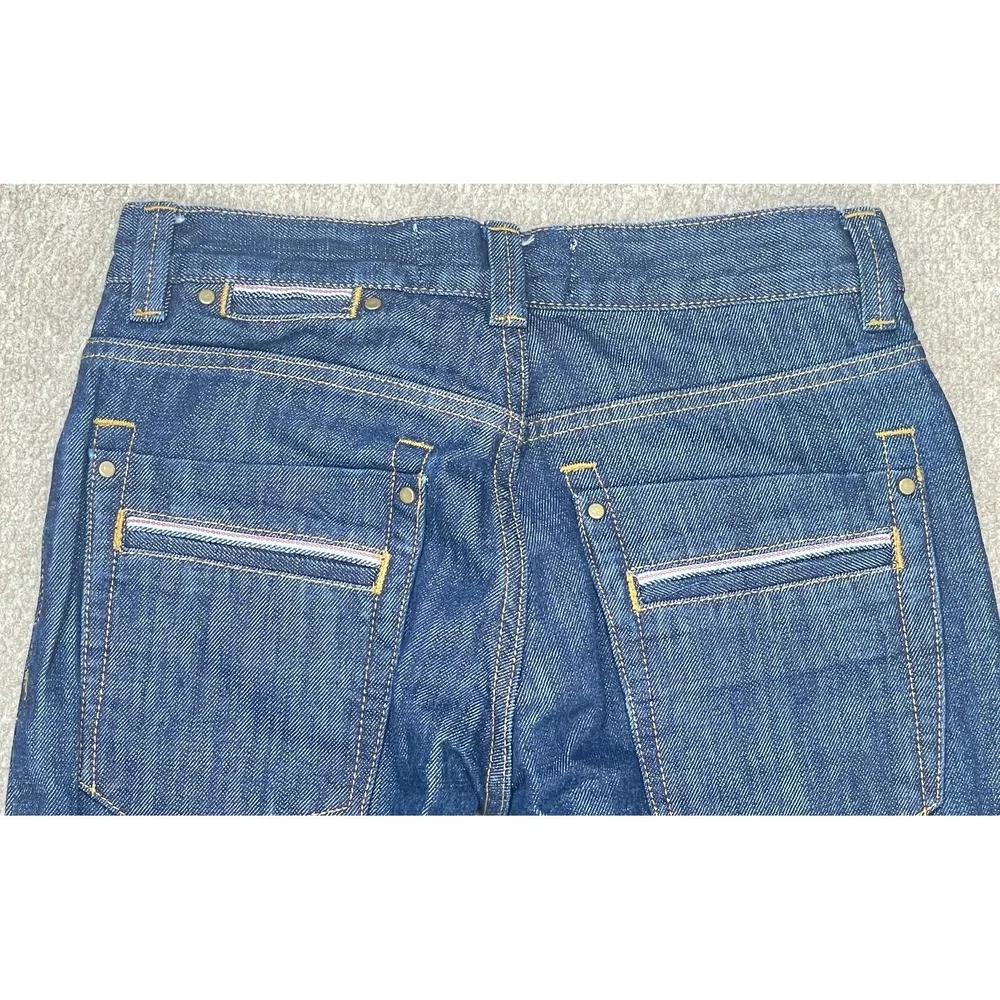 Topman Moto Slim Selvedge Button Fly Men's Denim Jeans Size 26x32